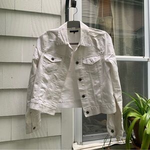 White Denim Theory Jacket - size large